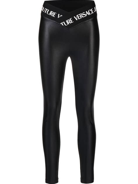 versace jeans couture leather pants|Versace Jeans Couture leggings.